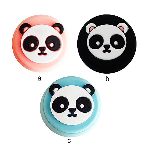 SUDNJIALQ 2 peças cartoon animal gamepad capas para manípulo joystick alças antiderrapantes tampas d