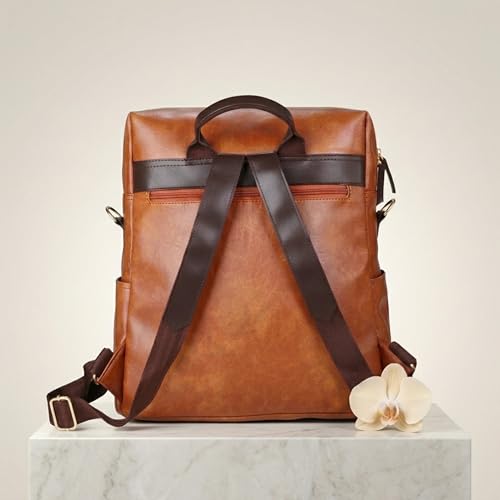 Image of VISMIINTREND Leather Backpack Bags for Women | College Backpack Bags for Girls | Ladies Purse Handbag | Gift for Woman