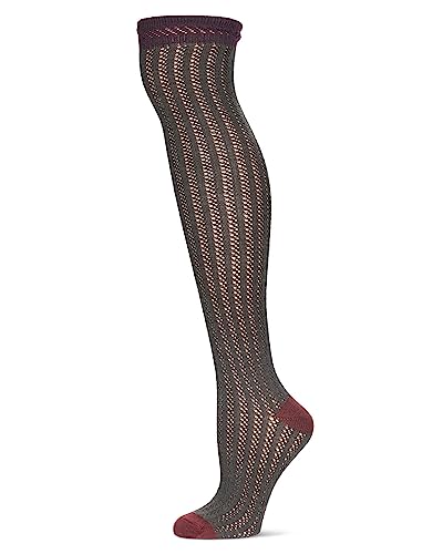 Women's Chic Slant Wool Blend Over The Knee Warm Sock3