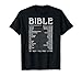 Bible Emergency Numbers Funny Hotline Tshirt Christian Gift