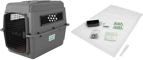 Petmate Sky Kennel - Transportador de mascotas, 32 pulgadas y 290300 kit de viaje para perreras para mascotas