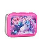 SJ GANG STYLE JAM GANG Portamerenda, Lilla, 850 ml, Divisorio interno per snack, Facile da aprire, Resistente al calore, Lavabile in lavastoviglie, Per bambini, Scuola, Viaggi, Tempo libero