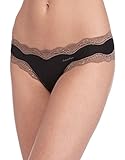 Calvin Klein Women's Micro Hipster Panty, Black, Medium