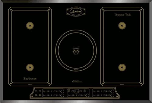 Kaiser Herd Set EH 6355 RotEm + KCT 7797 FI Em, Elektro Backofenset, Autark, 79L, Einbau Backofen, 8 Funktionen + Rerto Einbau Induktions Kochfeld 77 cm, Schwarz Glas, Induktionsherd Set – Bild 8