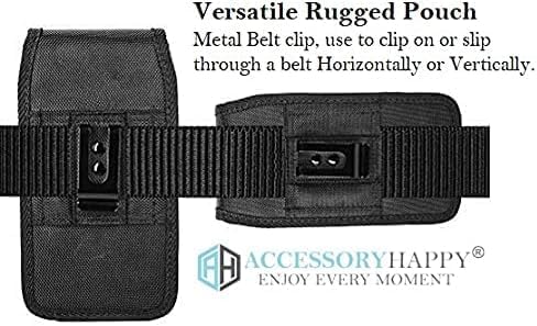 AH Military Grade Cell Phone Pouch Clip Holster Holder w/Belt Loop for iPhone 16 Plus, 16 Pro Max, 15 Plus, 15 Pro Max, 14 Pro Max Cell Phone Holsters Fits Cell Phone w/Heavy Duty Case (Large) - Image 5