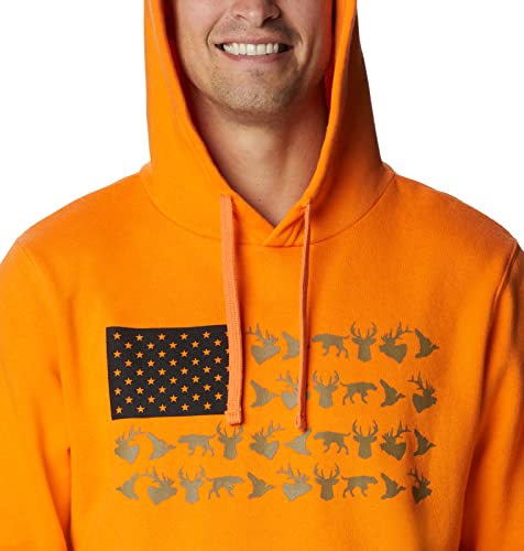 Columbia Men's Phg Game Flag Ii Hoodie, Phg Orange/Black Game Flag, X-Large #TOP3