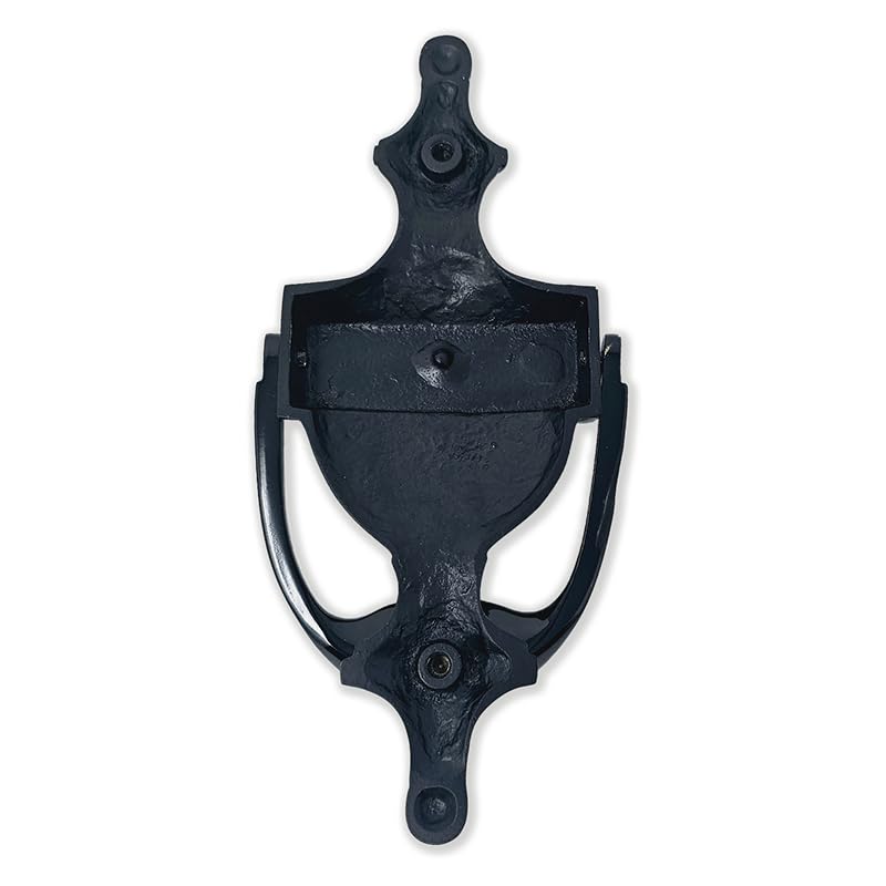 Exclusively Irish Claddagh Door Knocker for Front Door Cead Mile Failte Brass Knocker 8" Welcome Gift Ireland Home Décor (Black Brass) - Image 2