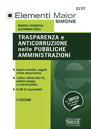 Trasparenza e anticorruzione nelle pubbliche amministrazioni