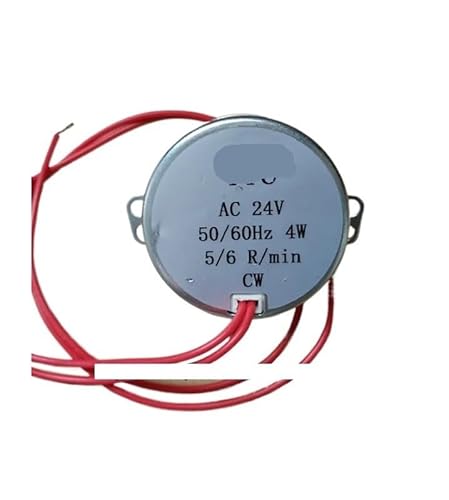 PIUHRKLEVD TYC-50 Arrancador síncrono AC24V 4W Arrancador con ventilador de imán permanente CW 5-6RPM Diámetro del eje 7 mm ~