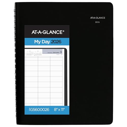 AT-A-GLANCE 2026 Appointment Book Planner, Daily, Four Person Gro...