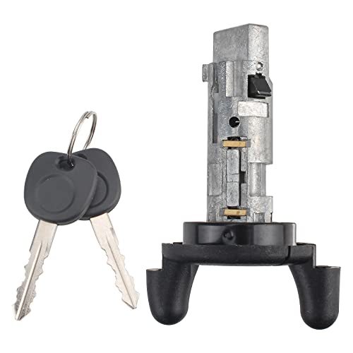 CARBBIA Ignition Key Lock Cylinder with Keys Compatible with Cadillac