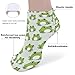LITPUZC Women's Fashion Ankle Socks Funny Running Low Cut Socks Cute Frog No Show Athletic Sock Soft Breathable Crew Sock 5 Pairs