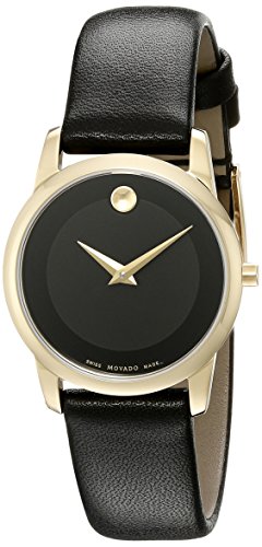 Image of Movado Museum Classic Analog Black Dial Women's Watch - 606877