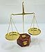 Brass Weight Scale Miniature Brass Tarazu/Vintage Weight Machine, Balance Justice Law Scale, Apothecary Scale with Weight Capacity of 50gm