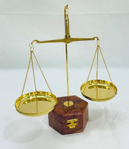 Báscula miniatura de latón con capacidad 50 g miniatura 3