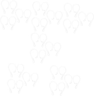 Hemobllo 36 Pçs Fone De Ouvido Gancho Anti-Perda Fone De Ouvido Gancho Fone De Ouvido Gancho Fone De Ouvido Fone De Ouvido Fone De Ouvido Para Corrida Esporte Fones De Ouvido Pro Branco