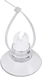 Pawfly 20 Pack Aquarium Suction Cups with Clips and Adjustable Zip Ties Cables Fish Tank Tools for Binding Moss Holding Airline Tubing Decorations Shrimp Nests and Reptile Hammocks