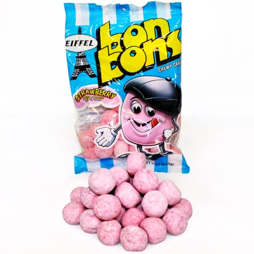 Caramelos masticables Eiffel Bon Bons fresa 4 oz miniatura 4