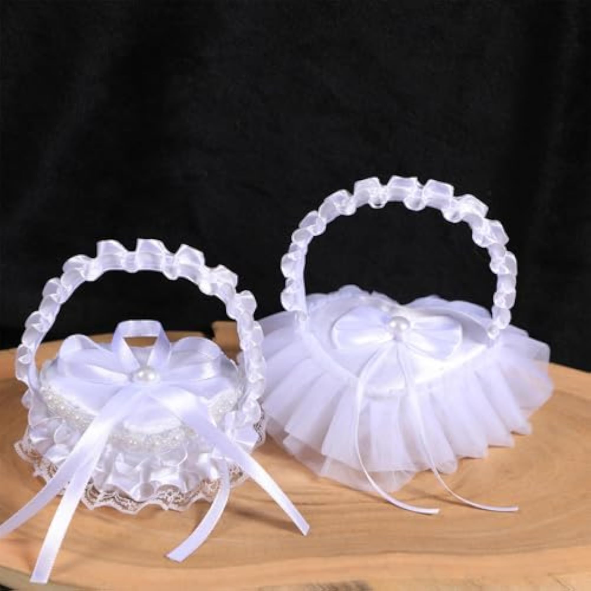 Wedding Ring Bearer Box Lace Ring Holder for Bridal Shower