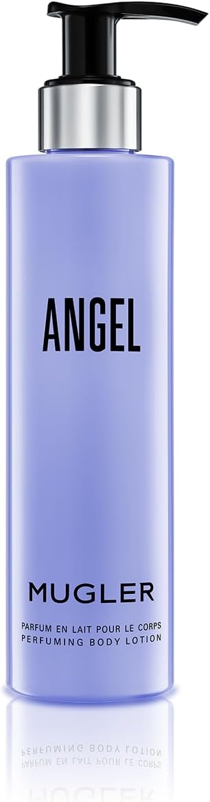 Angel - Loción corporal - Floral y amaderado - Hidratante perfumado para mujeres - Con peonía, praliné y acuerdo de madera - 6.7 onzas líquidas