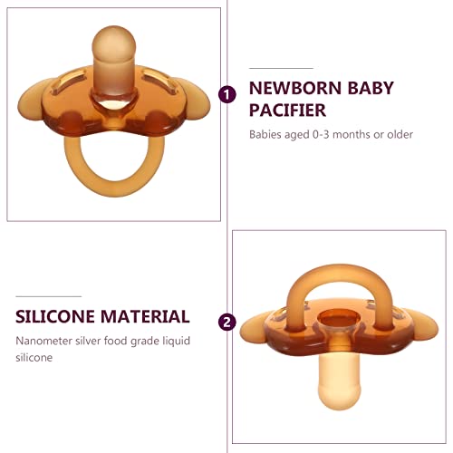 DOITOOL 5 pcs silicone bebê chupeta supple infant chupeta dos desenhos animados animais padrão chupe