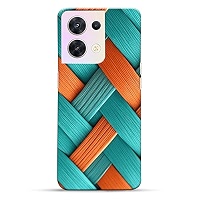 RINPAK Woven Texture Pattern Designer Printed Hard Back Case Cover