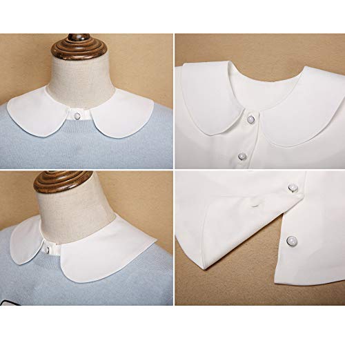 Joyci Girls Peter Pan Detachable Fake Collar Half Blouse Dickey Doll Collar4
