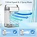 Portable Air Conditioner, Personal Evaporative Air Cooler with Dual Tank, 2 Mist Modes, 3 Wind Speed, USB Powered Desk Cooling Fan with 7-Color Mood Lighting for Office/Bedroom