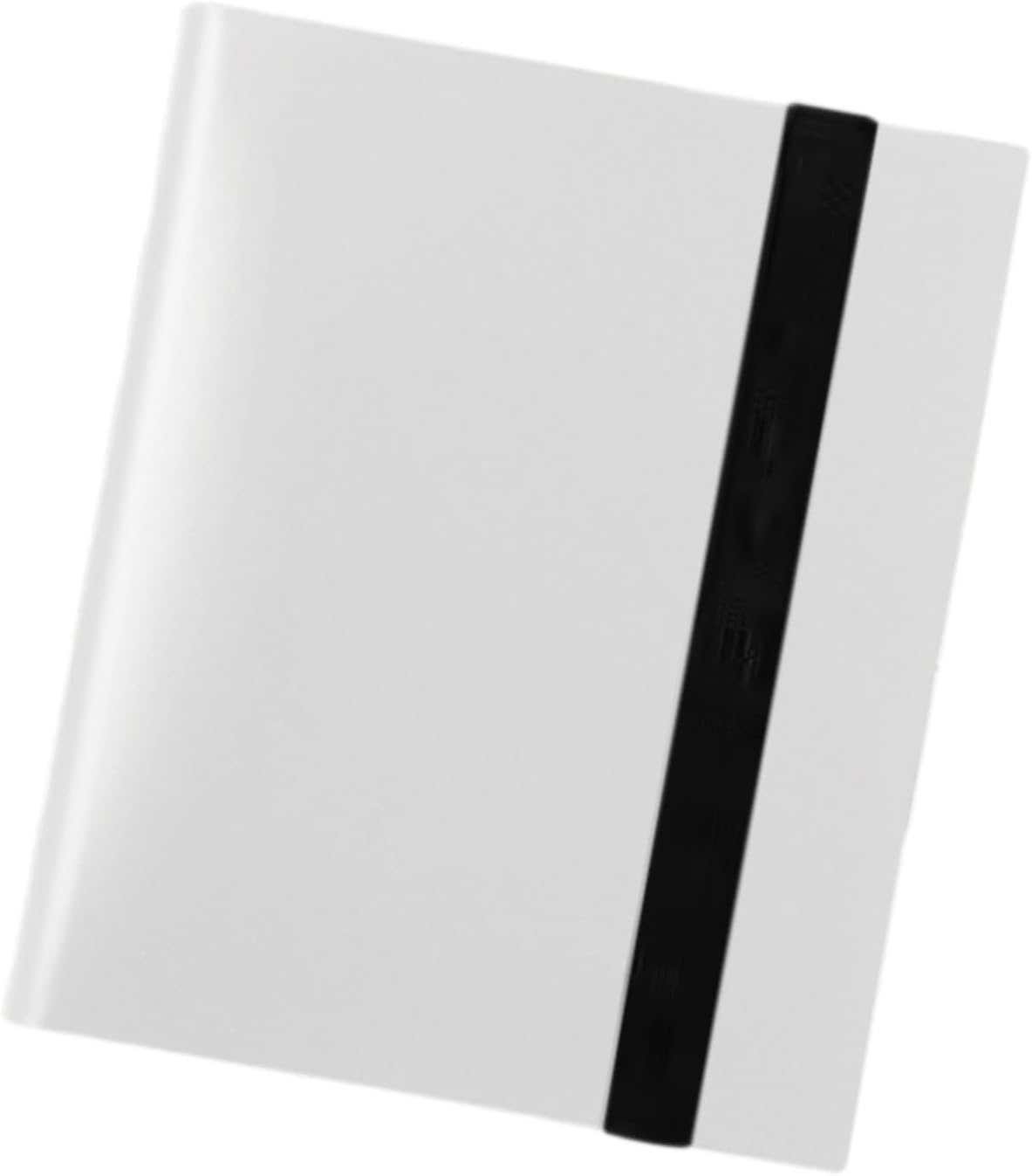 Colaxi Sports Cards Binder, 9 Pockets Collection Strap Design Cards Binder Holder, Card Collection Album for Gaming Cards, White