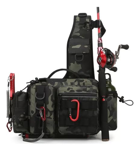 Pochete Bolsa Mochila Impermeável Para Pesca (Verde-escuro)