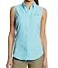 Columbia Women's Tamiami Sleeveless Shirt, Clear Blue, Large