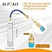 Aupoko AC Oil and Dye Injector with Snap Quick Coupler, 2 OZ Hand Turn Screw-in Type Oil Fluorescent UV Dyes Refrigerant for R410A, R134A, R22 and R12 Charger with 1/4