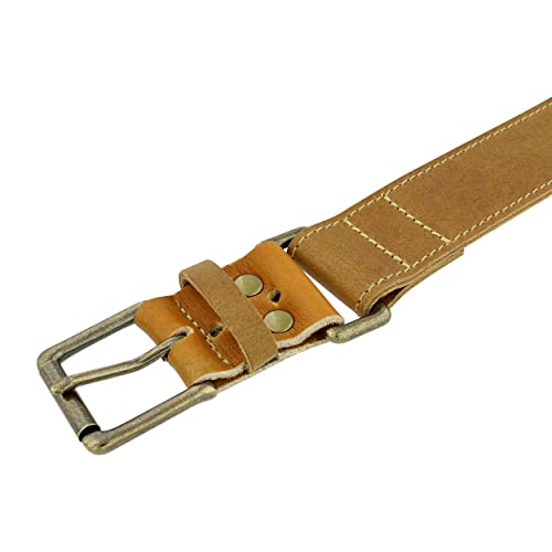 Mens Belts Leather Dress Belt - 36in Vintage Glove and Full Grain Leather Belts for Men and Women3