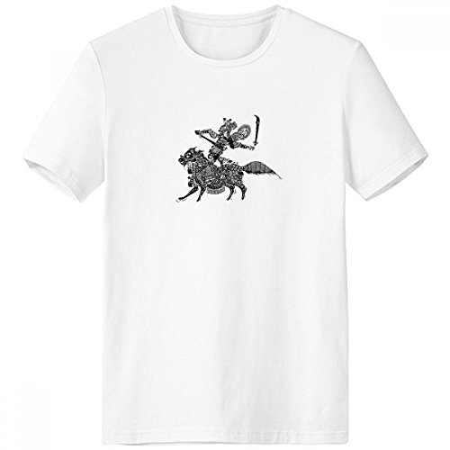 T-shirt chinois Ombre Chinoise en coton blanc XXL pour homme