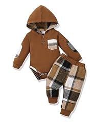 Brown Plaid Flannel Hoodie