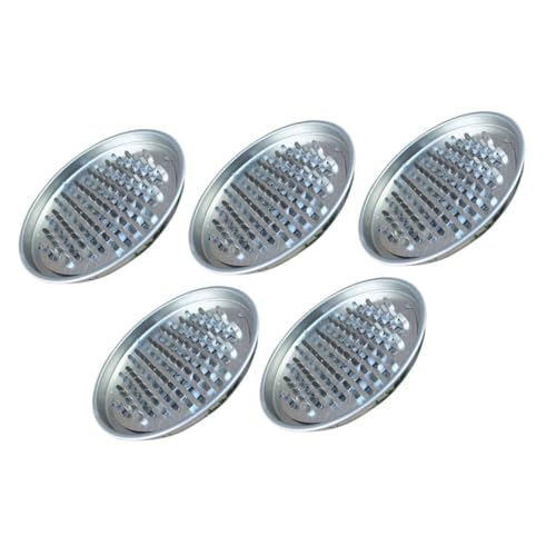 Operitacx 5個 防火機能付きアイアン製蚊取り線香皿 多用途トレイ 室内用焚香托? 設計で耐久性 ベッドルームやバルコニーに