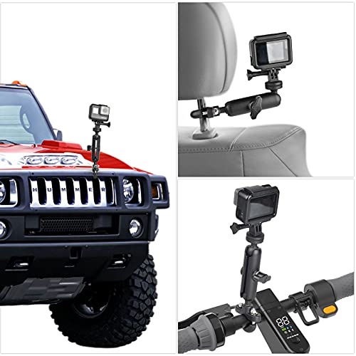 CAMOLO Motorcycle Action Camera Mount Holder, Handlebar Mount Clip for Bike/Bicycle/Motorcycle/Motor,Compatible with GoPro Hero 6/7/8/9&Other Action Camera - Image 6