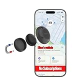 Magnetic Hidden GPS Tracker for Vehicles – Long Battery Life, No Subscription, Car Tracker Device Hidden (iOS Tracker)