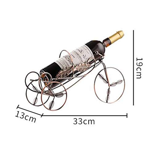 Soporte de vino de mesa para 8 botellas de madera y cuero miniatura 2