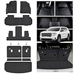 AltraVos Floor Mats for 2024 2025 2026 GMC Acadia (7 Seats), TPE All Weather Trunk Mat Cargo Liner Full Coverage for GMC Acadia Accessories