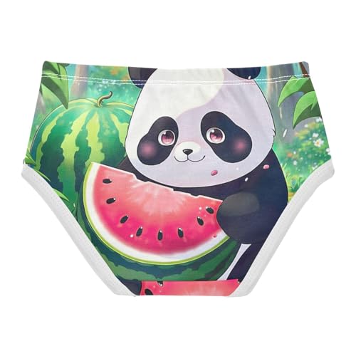 Cute Panda Watermelon Girl Panties Cute Girls Underwear Toddlers Cotton Bright Kids Undies Briefs 2t2