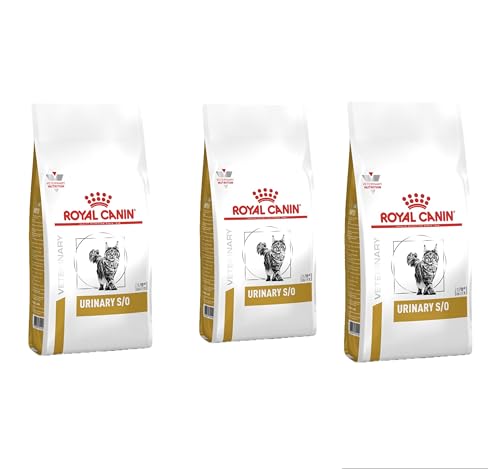 Crocchette Urinary S/O, Cibo Secco per Gatti, Supporto Urinario, 3 Confezioni da 400 g