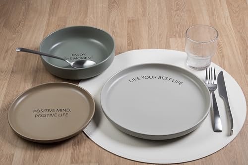 Set de table blanc en PVC Ø39 cm Horeca White pour repas - Lot de 6 - 5