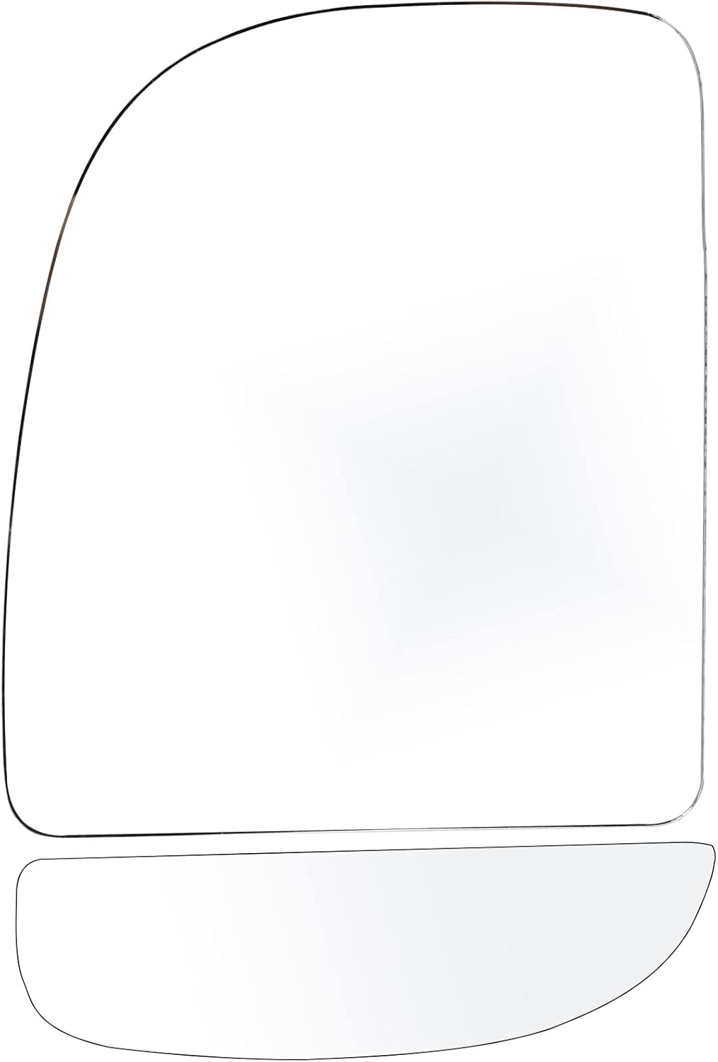 SCITOO Espejo lateral de repuesto para Ford F-250 F-350 F-450 F-550 Super Duty 2000-2005 para Ford Excursion, lado izquierdo superior e inferior