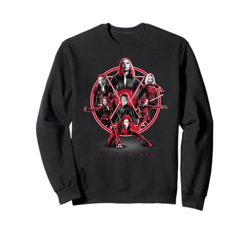 Sweat-shirt Marvel Avengers Black Widow confortable en coton mélangé pour l'hiver