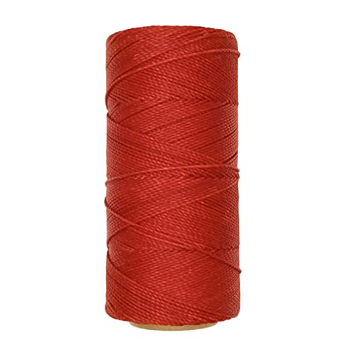 Linhasita Waxed Thread 100 g / 170 m Polyester 1 mm Thick Macrame, 30 Colours red, 100g/170m - Image 3
