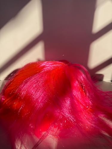 Image of eCraftIndia Pink Hair for Holi Halloween Party | Perfect for Adult & Kids | Pack of 1