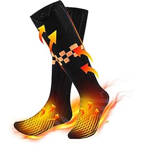 AKTETCN Beheizte Socken, 5V 4000 Ahm Elektrische Heizsocken für Herren Damen, 4 Einstellungen 18 Std. Heizzeit…