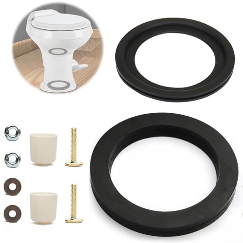 Image of altivox RV Toilet Seal Replacement Kit for Dometic 300 /310 /320 Series - 385311652 & 385311658 Flush Ball Seal & Gasket, 2-in-1 Combo Kit| Fix Leaks, Odor-Proof, Easy Install