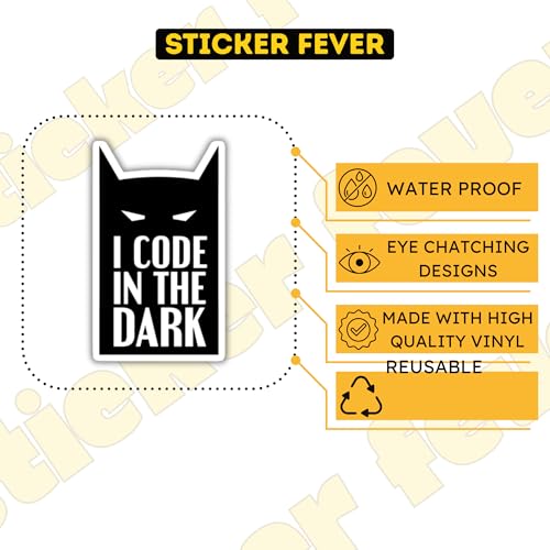 Image of Pack of 15 Cute Stickers for Laptops /Mobiles /Guitar /Journal etc. (Coding)